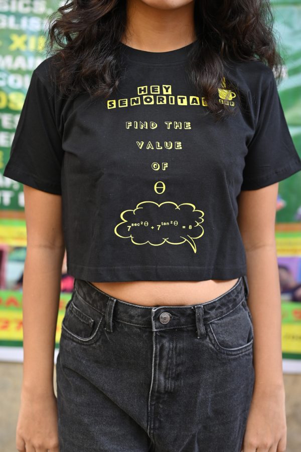 Crop Top T-shirt<br>( Print- 2 )